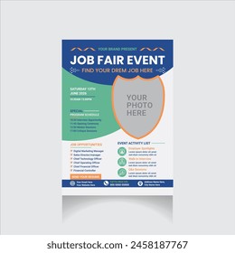 job fair event promotion flyer
