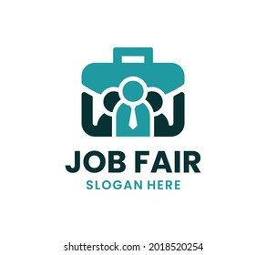 Job Fair Logo Template Design. Vector illustration svg