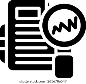 Job Fair Map Glyph Vector Icon Design