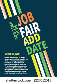 job fair poster flyer social media post design svg