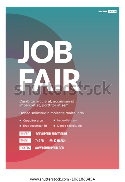 Job Fair Flyer Template Free from image.shutterstock.com