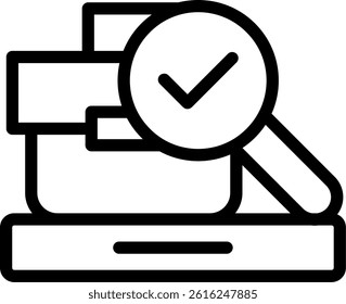 Job Fair Schedule Line Vector Icon Design