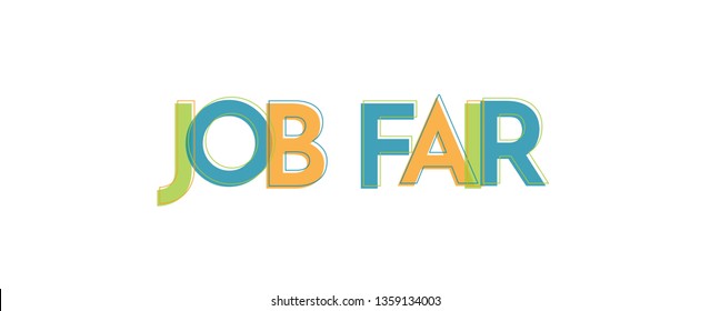 Job Fair Word Concept. 