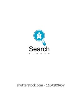 Job Finder Logo, Search Job Line Icon