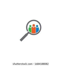 Job finder logo vector template