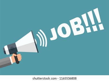 JOB in a flat style