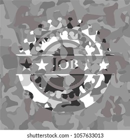 Job grey camo emblem