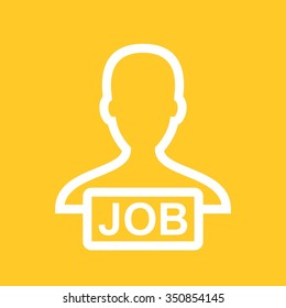 Job, hiring, openings icon vector image. Can also be used for business management. Suitable for use on web apps, mobile apps and print media.