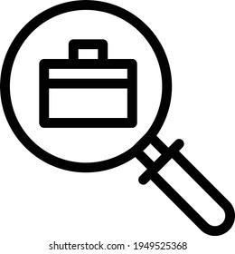 job hiring vector thin line icon