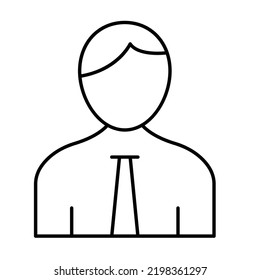 Icono del vector de línea del titular del trabajo fácilmente modificado