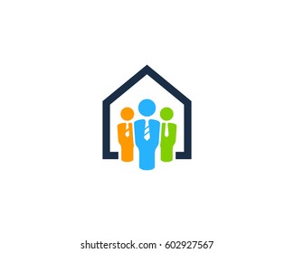 Job House Logo Design Element