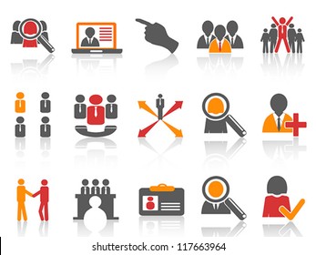 Job And Human Resource Icons Set