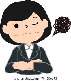 job hunting girls student dissatisfaction.eps
This is a vector illustration.