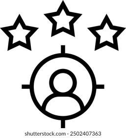 job hunting icon. Thin linear style design isolated on white background
