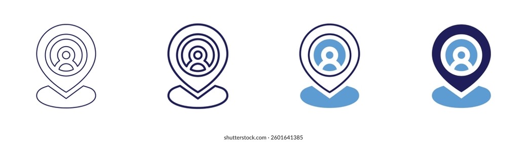 Job promotion​ icon in 4 different styles. Thin Line, Line, Bold Line, Duotone. Duotone style. Editable stroke.