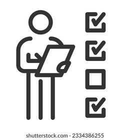 job icon Design Simple Set For Using In Website Graphics Report Logo Infographics, Best Quality Outline Symbol Collection Icon Vector Illustration
