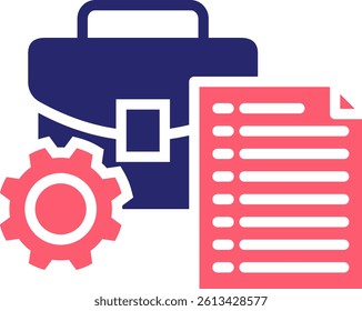 Job Icon Fill Vector Illustration