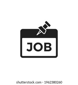 Job icon flat vector design