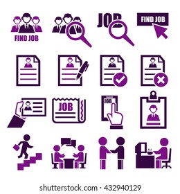 job icon set