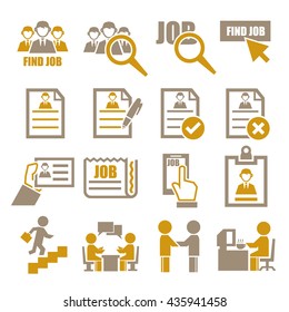 job icon set