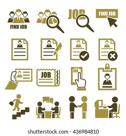 job icon set