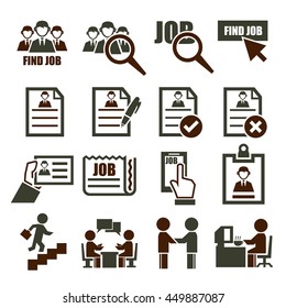 job icon set