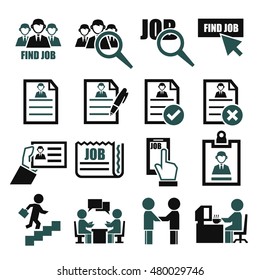 job icon set
