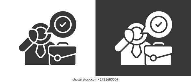 Icono De Trabajo Conjunto De Colección De Vector Aislado En Blanco Y Negro