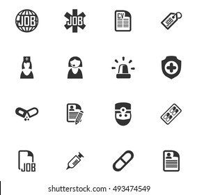 Job icon set for web sites and user interface