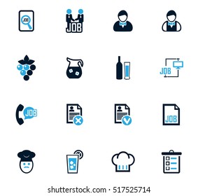 Job icon set for web sites and user interface