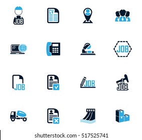 Job icon set for web sites and user interface