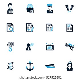 Job icon set for web sites and user interface