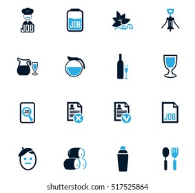 Job icon set for web sites and user interface