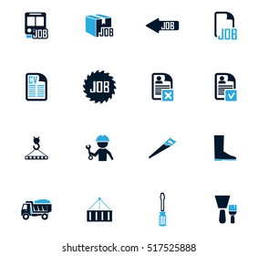 Job icon set for web sites and user interface