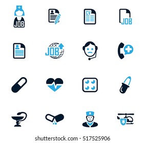 Job icon set for web sites and user interface