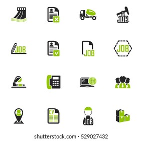 Job icon set for web sites and user interface