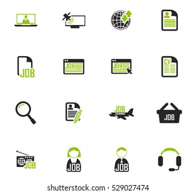 Job icon set for web sites and user interface