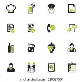 Job icon set for web sites and user interface