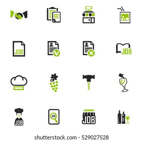 Job icon set for web sites and user interface