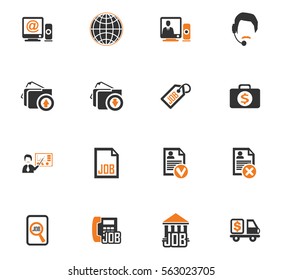 Job icon set for web sites and user interface