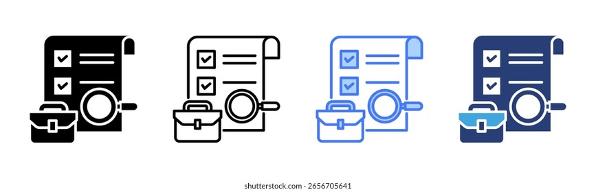 Coleção de vários estilos da folha de ícones de trabalho