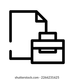 Job Icon Vector Symbol Design Illustration