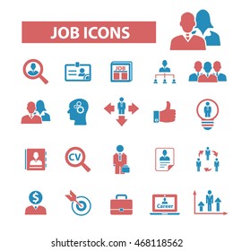 iconos de trabajo