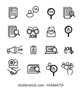 Job icons set