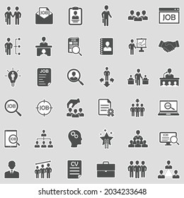 Job Icons. Sticker Design. Vector Illustration.