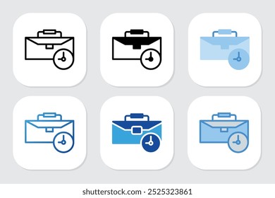 job icons with various design styles