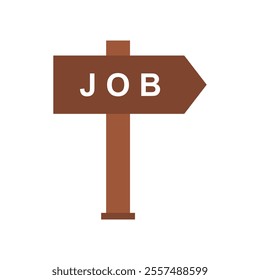 Job illustrated on white background