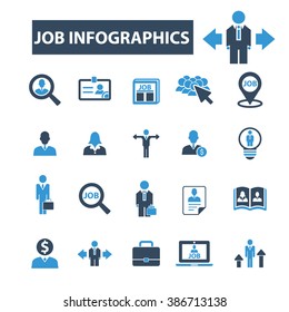 job infographics icons
