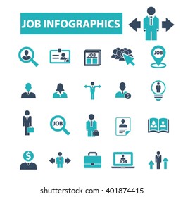 job infographics icons
