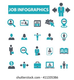 job infographics icons
